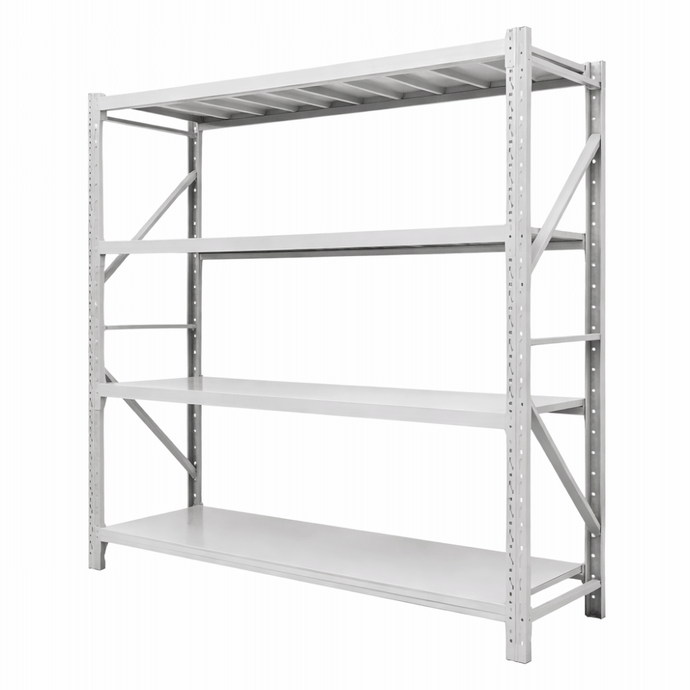 ชั้นวางของเหล็ก 4 ชั้น MEDILA SH0242-W15-K3-WH 150×60×200 ซม. สีขาว_1